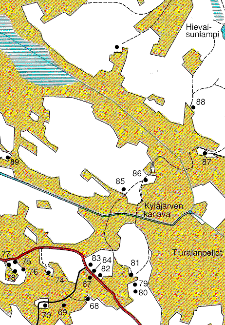 Kylälahti-Tiurulan seutu (karttaruutu B2)